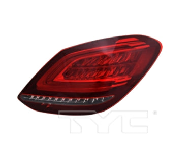 MERCEDES C-CLASS 2012-2021 — LED TAIL LIGHT RH; W/O LOGO; SEDAN; C300/C43_AMG/C63_AMG/C63_AMG_S 2019-2021 CAPA