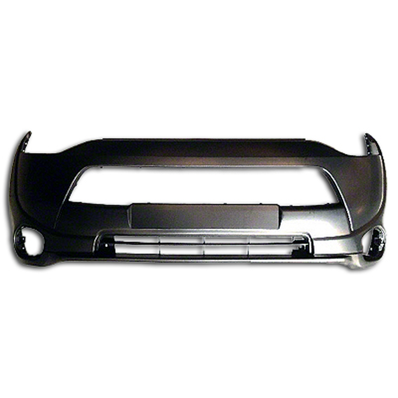 MI1000336 mitsubishi outlander 2014 2015 bumper front primed without wheel lip molding hol 1