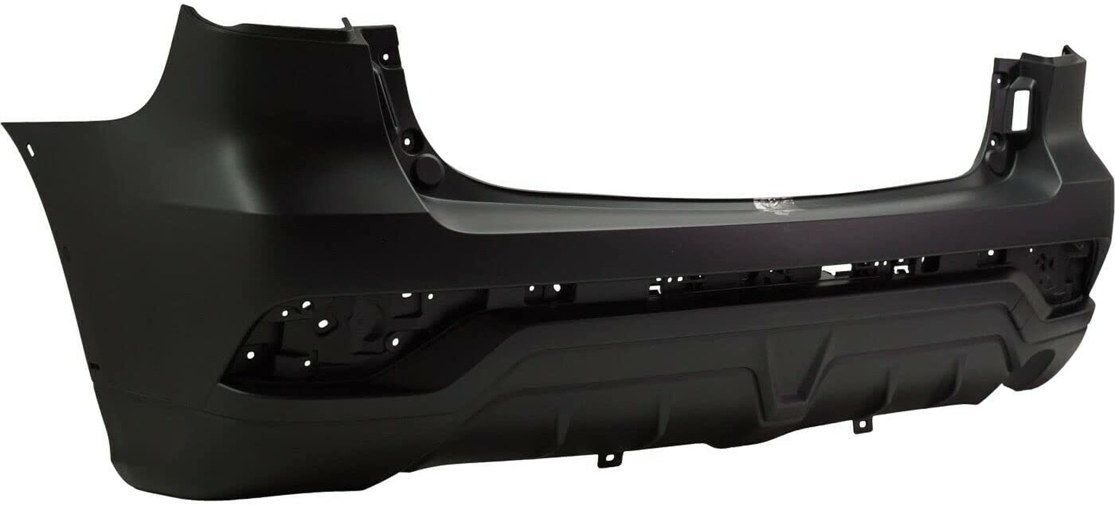 MI1100307 mitsubishi rvr 2018 2019 bumper rear primed with textured lower with tow hook co 3