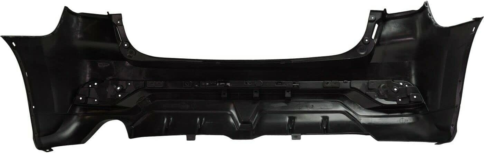 MI1100307 mitsubishi rvr 2018 2019 bumper rear primed with textured lower with tow hook co 5
