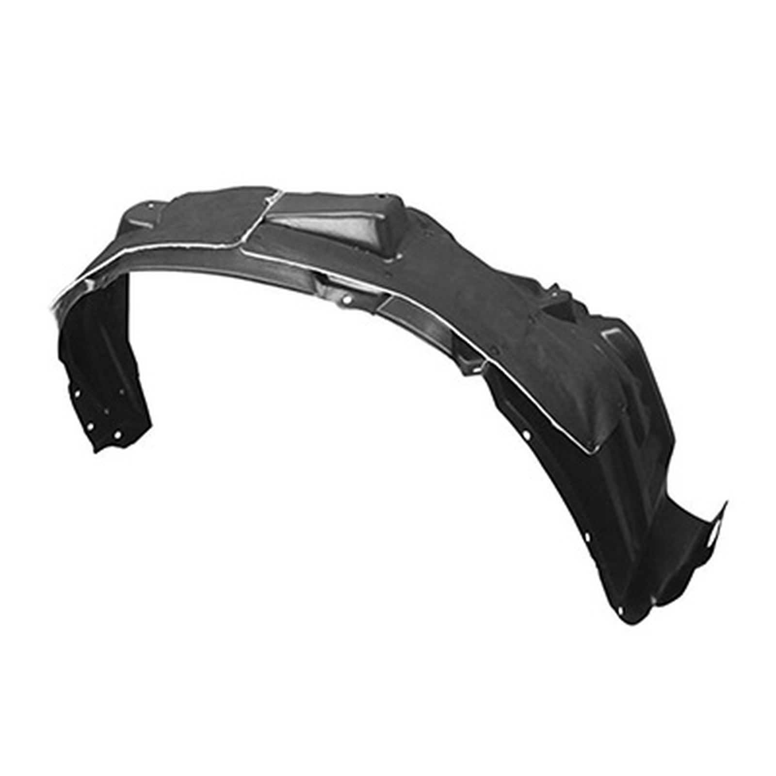MI1249127 mitsubishi rvr 2014 2019 front right fender liner with insulation foam sport mi1 1