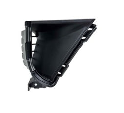 NISSAN ROGUE 2021-2025 — FRONT BUMPER GRILLE RH; BELOW HEAD LIGHT; USA BUILT; TEXTURED BLACK; 2024-2025