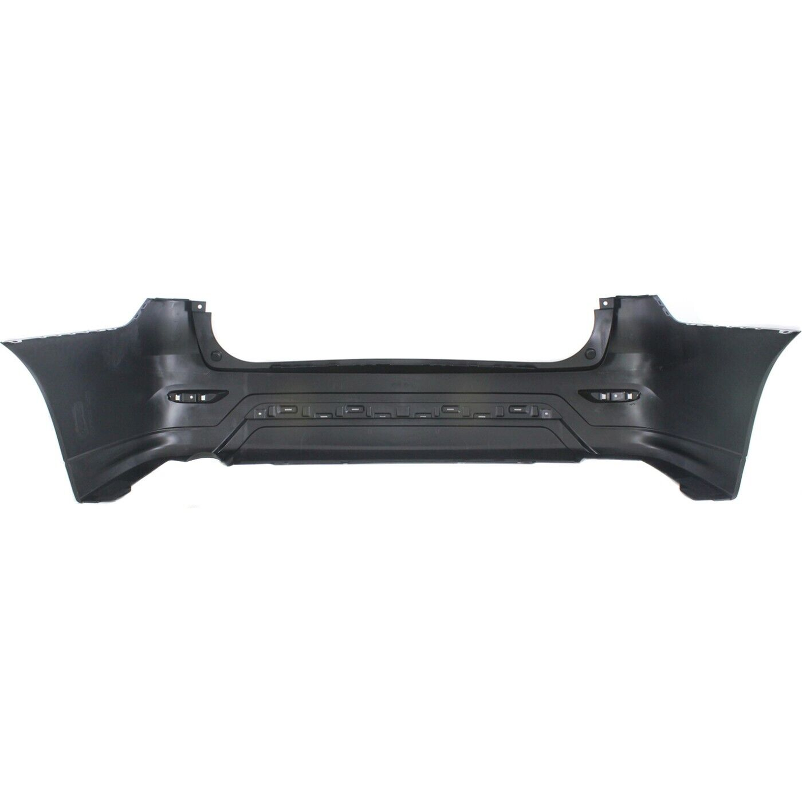NI1100289 nissan pathfinder 2013 2016 bumper rear partial primed black without sensor hole 5