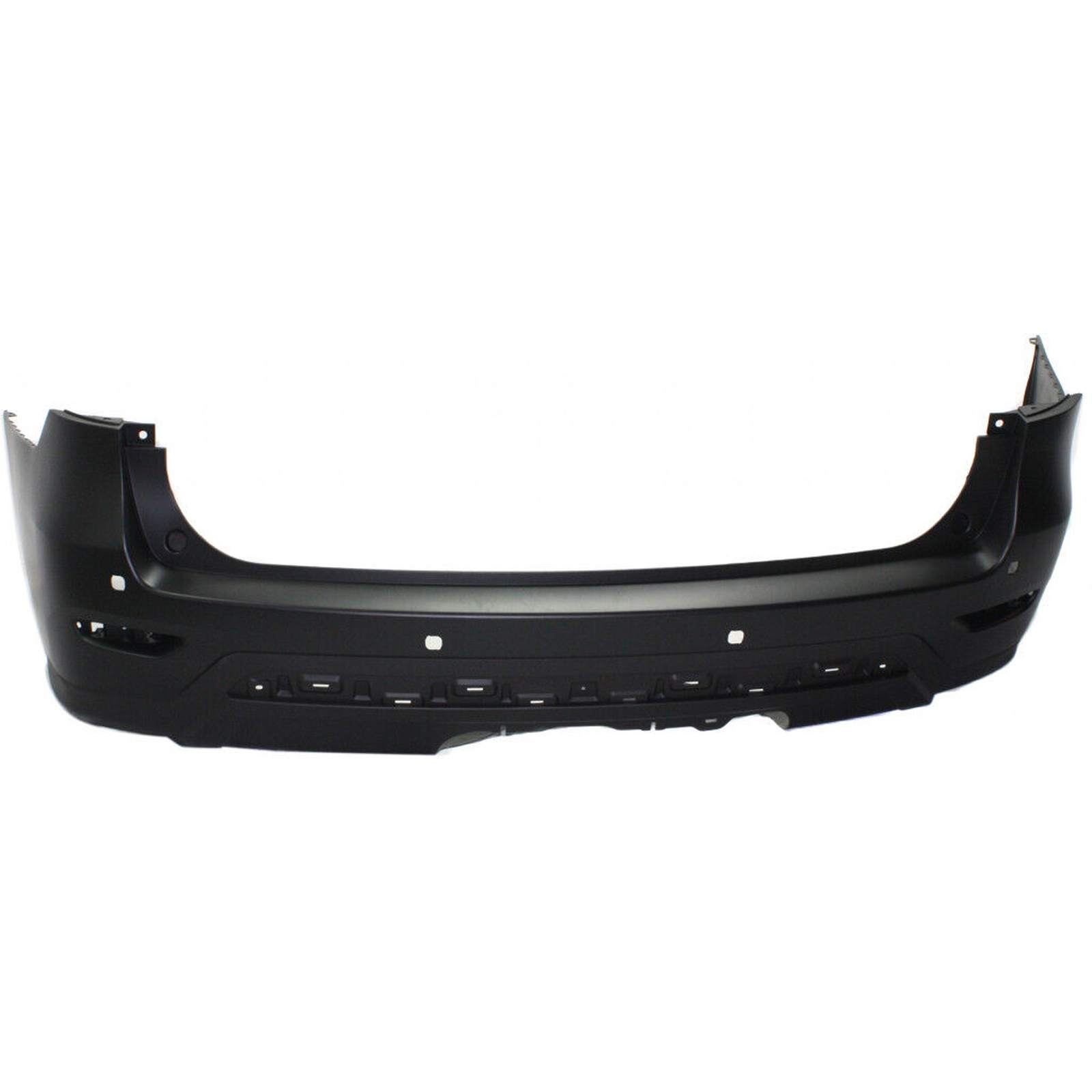 NI1100293 nissan pathfinder 2013 2016 bumper rear partial primed black with sensor hole wi 2