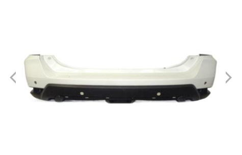 NISSAN ROGUE 2014-2020 — REAR BUMPER; PRIMED/TEXTURED LOWER; W/ SENSOR; ROGUE 2019-2020/HYB 2019
