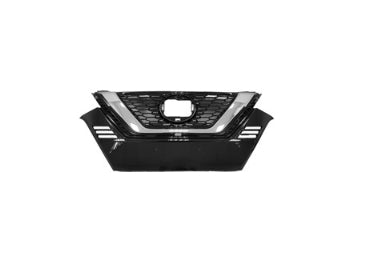 NISSAN QASHQAI 2017-2023 — FRONT GRILLE; BLACK/CHROME MOLDING; USE W/ CAMERA; SL MODELS; QASHQAI/ROGUE_SPORT 2020-2023