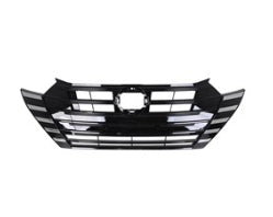 NISSAN VERSA SEDAN 2020-2025 — GRILLE; PAINTED BLACK/CHROME MOLDING; FOR S/SV; 2023-2025