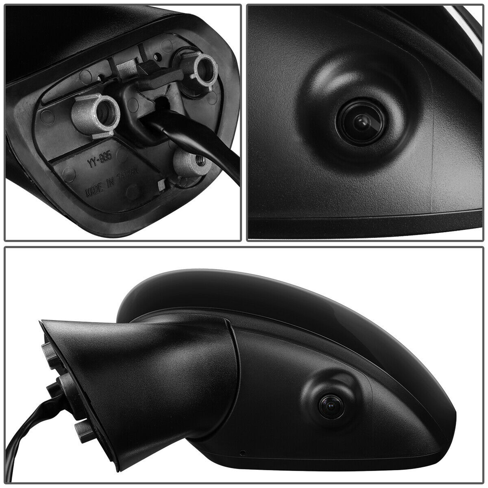 NI1320265 nissan versa 2015 2017 left side mirror power with htd camera manual folding s s 3