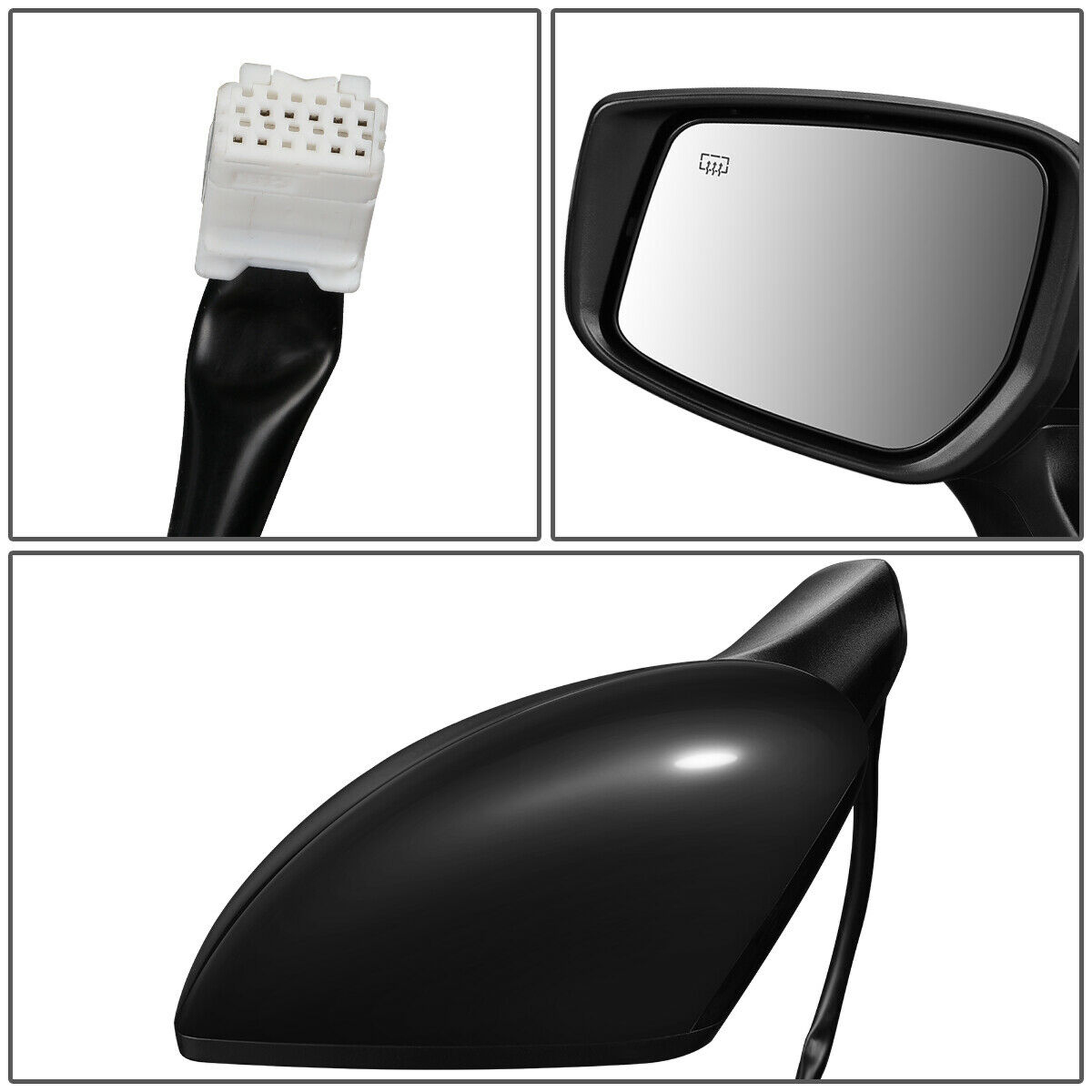 NI1320265 nissan versa 2015 2017 left side mirror power with htd camera manual folding s s 4
