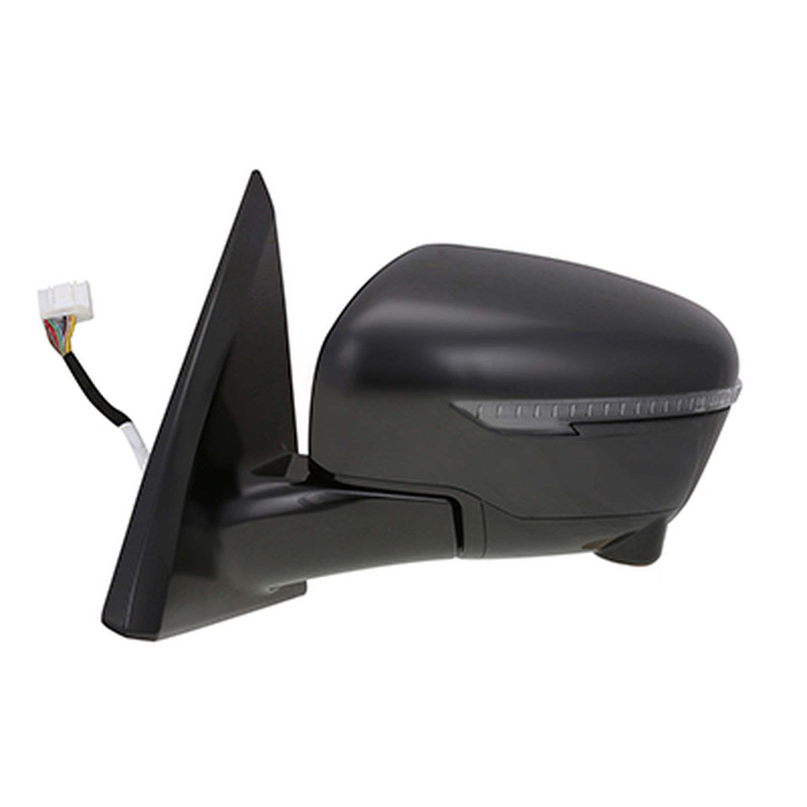 NI1320275 nissan pathfinder 2017 left side mirror power htd manual folding with signal cam 1
