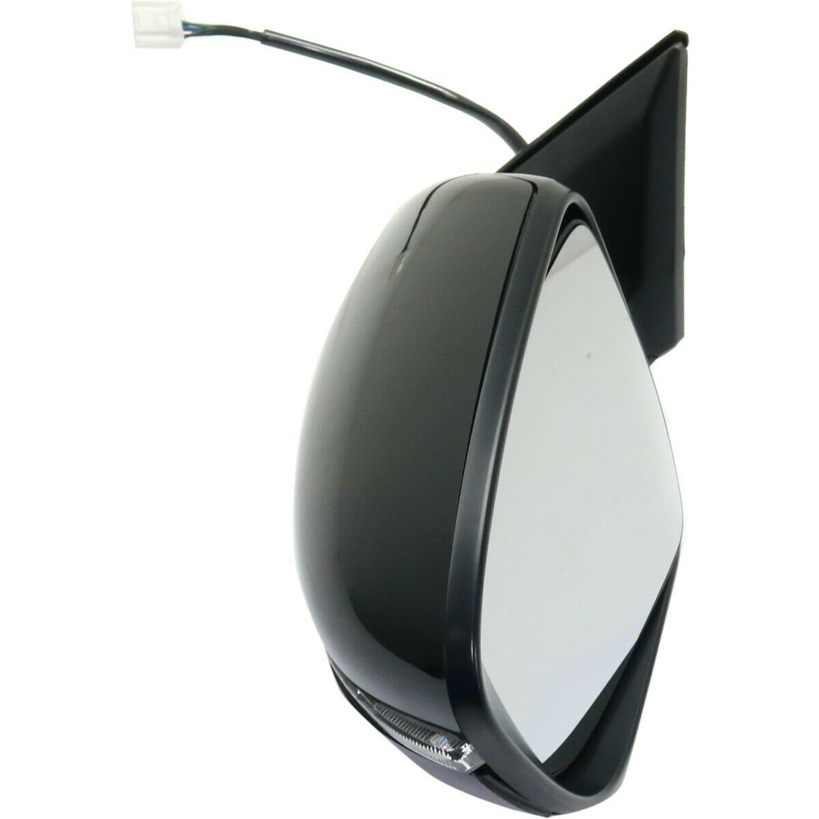 NI1320285 nissan rogue 2014 2016 left side mirror power htd with chrome base ptm cover sig 3