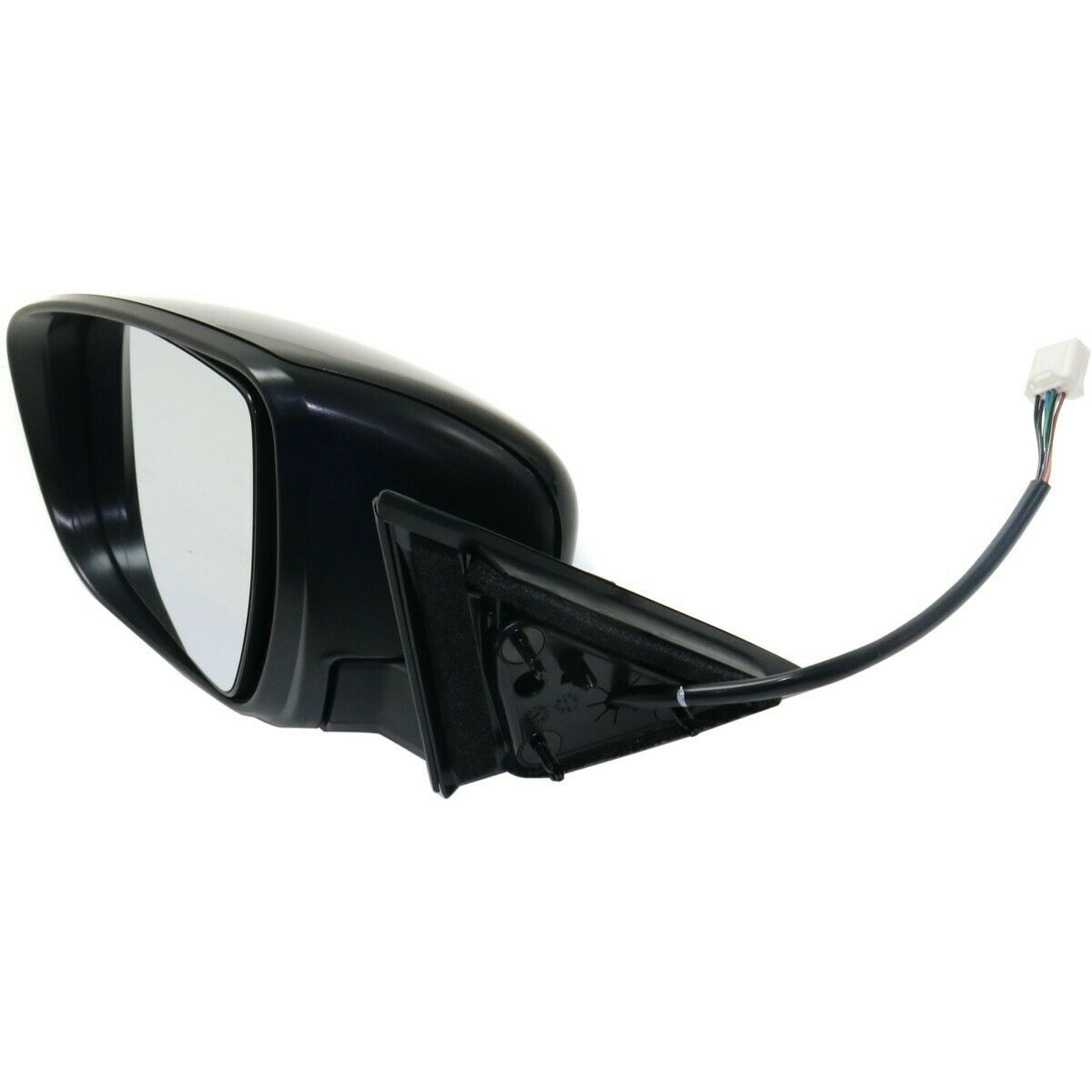 NI1320285 nissan rogue 2014 2016 left side mirror power htd with chrome base ptm cover sig 4