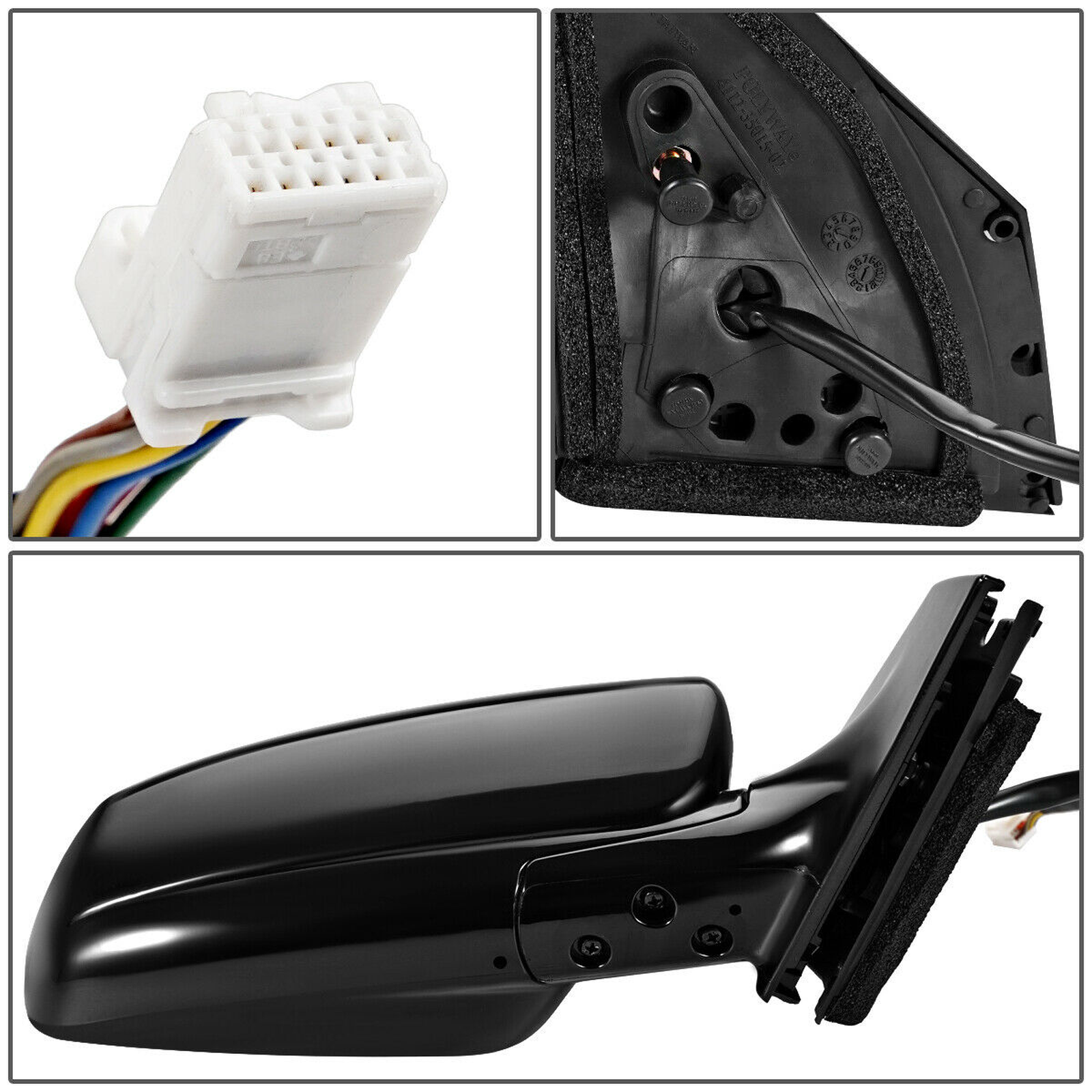 NI1321179 nissan murano 2005 2007 right side mirror power memory cover with smart entry bl 3