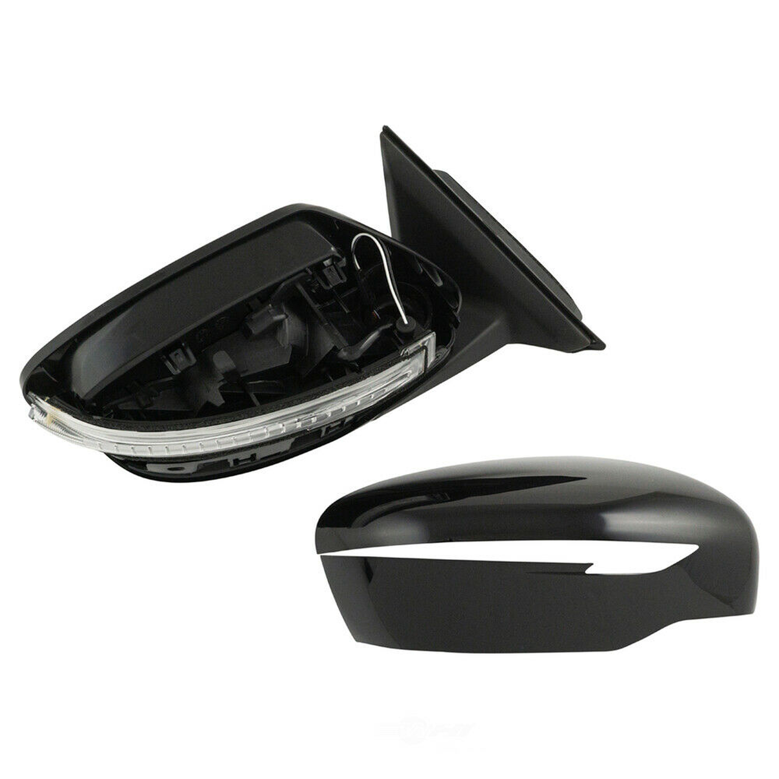 NI1321285 nissan rogue 2014 2016 right side mirror power htd with chrome base ptm cover si 5