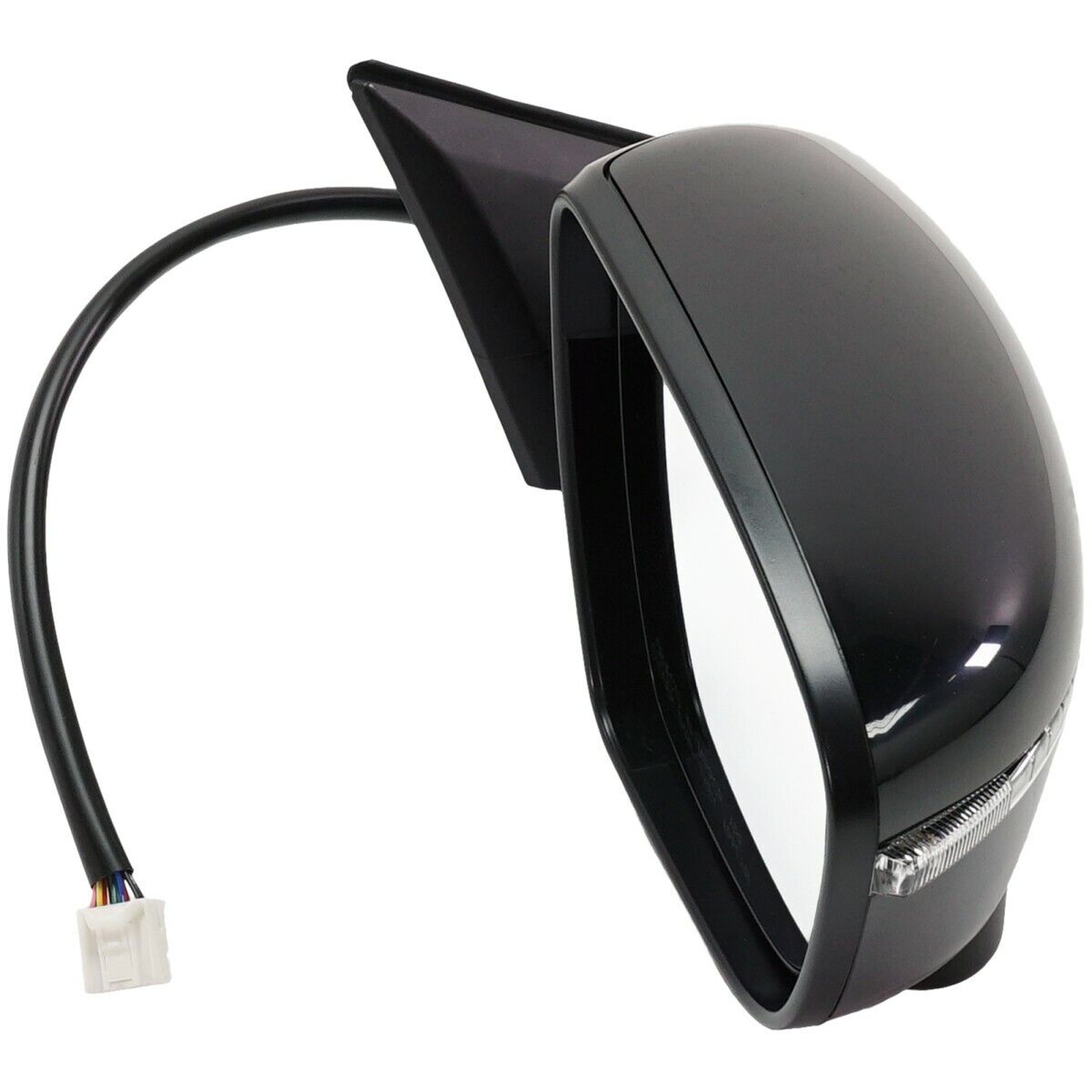 NI1321290 nissan rogue 2016 2017 right side mirror power htd with camera signal non painta 3