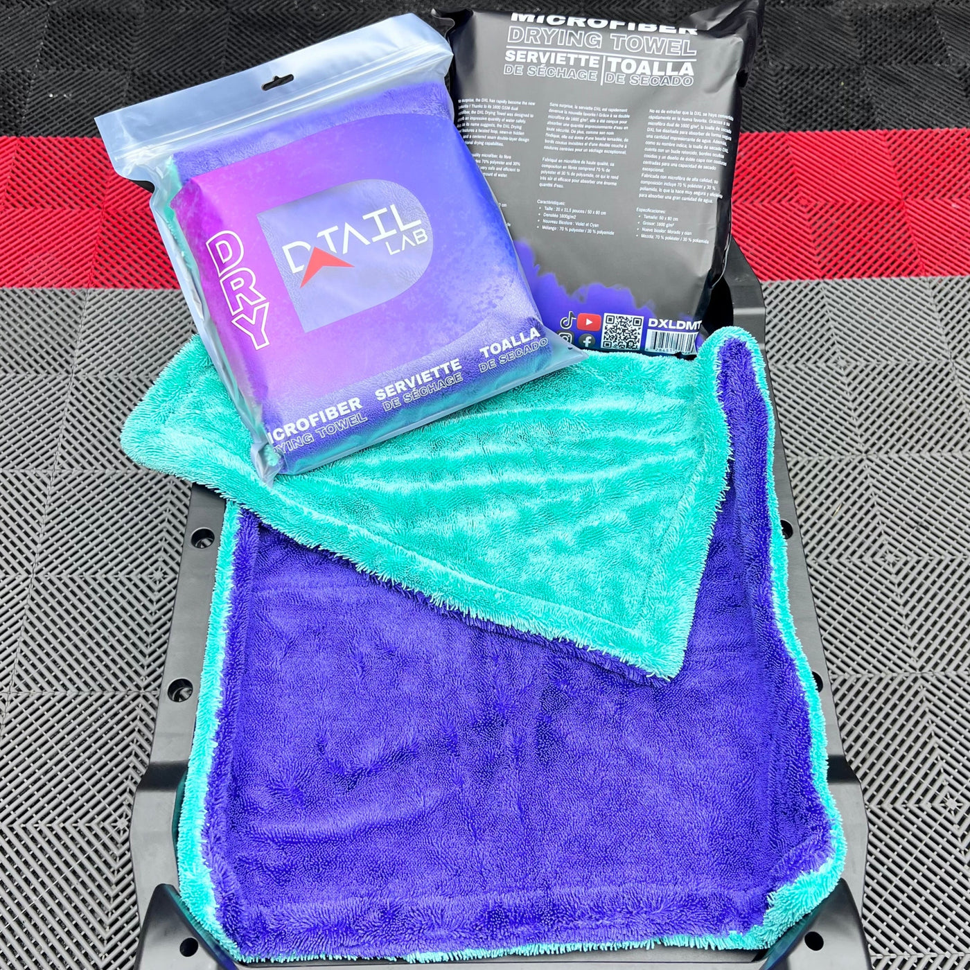 New* Dual Twisted Loop Microfiber Drying Towel 1600 GSM