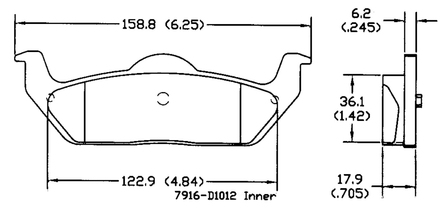 PSD1012C front power stop ceramic brake pads psd1012c 1