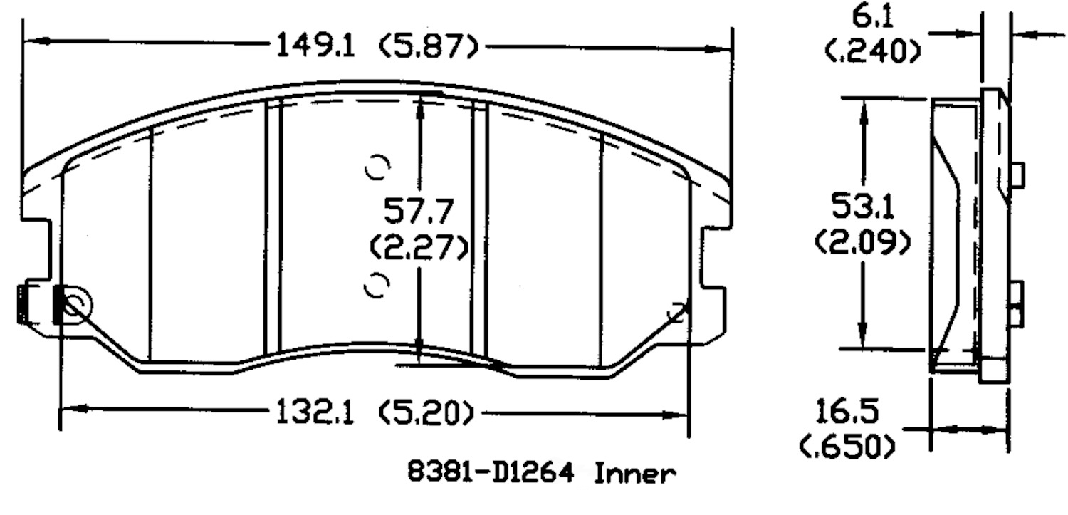 PSD1264C front power stop ceramic brake pads psd1264c 1