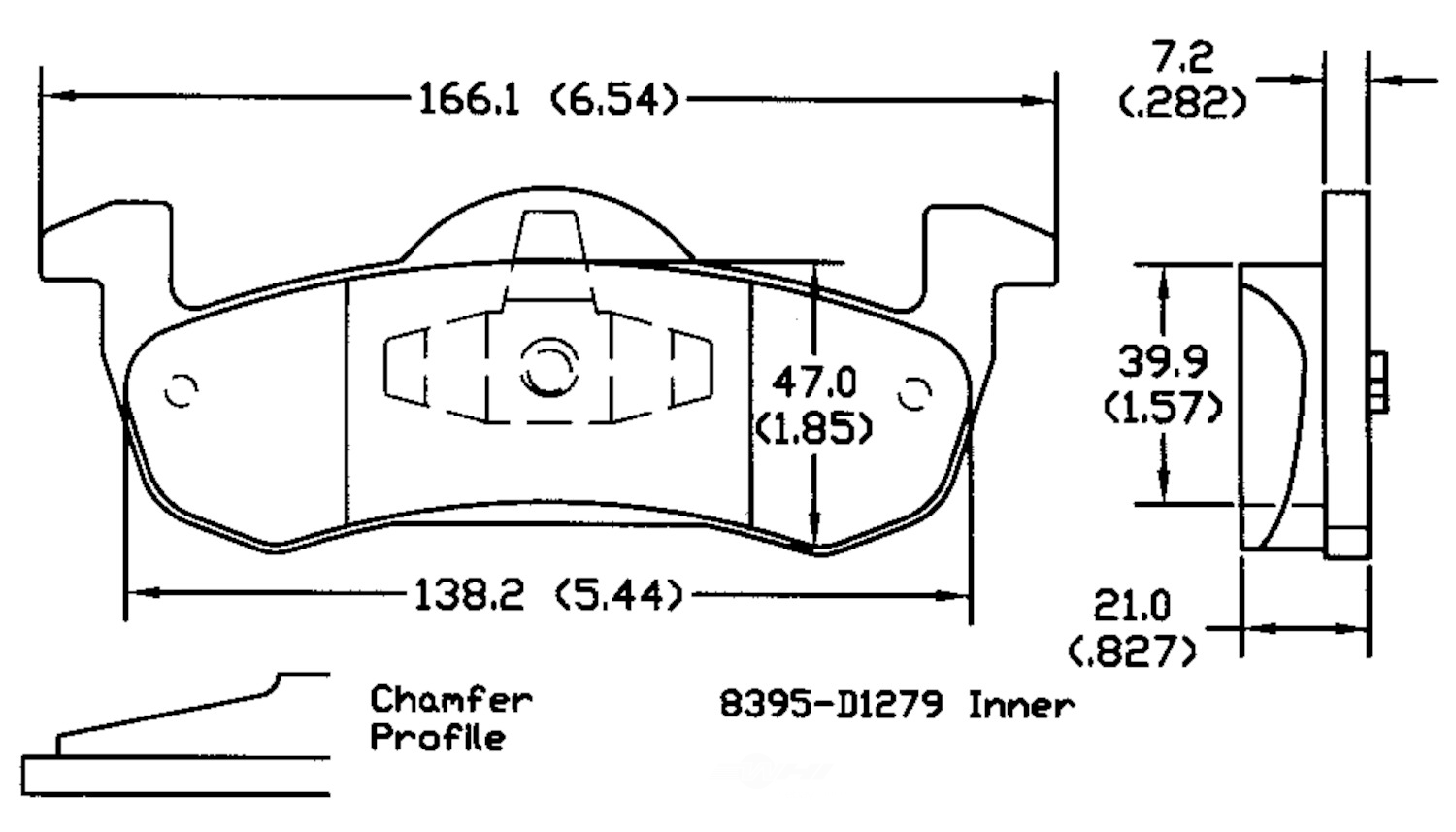 PSD1279M ford lincoln rear power stop semi metallic brake pads psd1279m 2007 2019 1