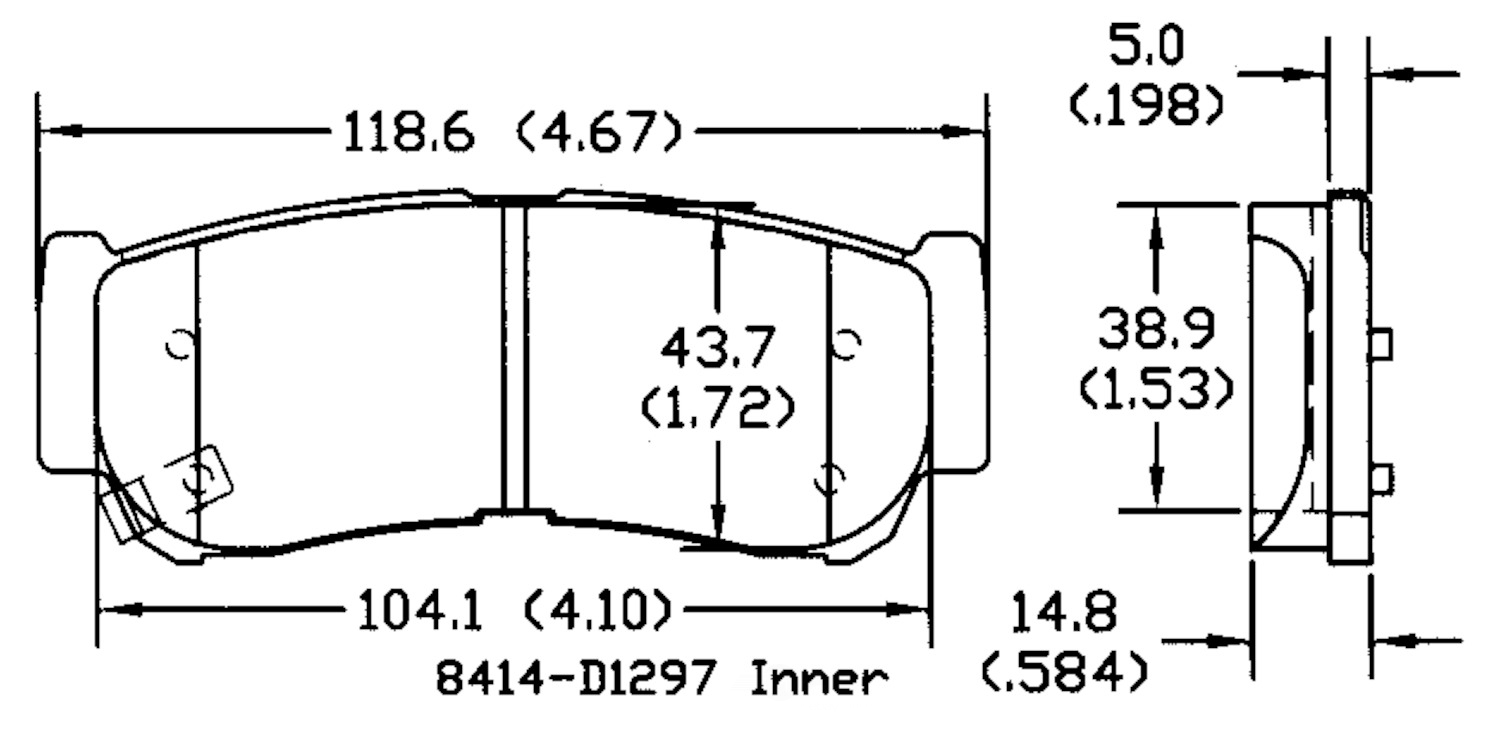 PSD1297C front power stop ceramic brake pads psd1297c 1