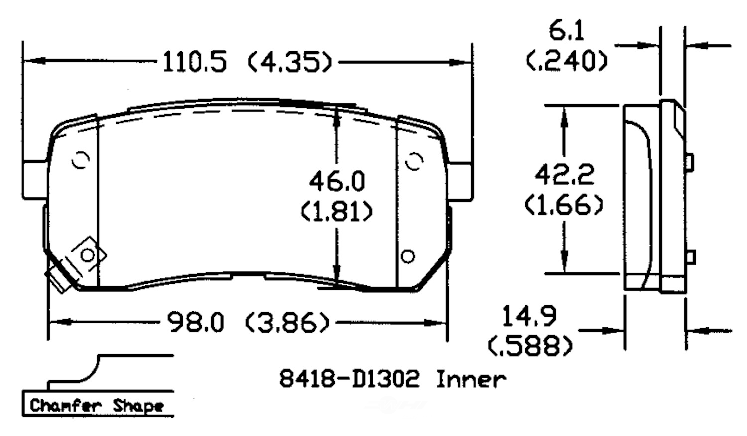 PSD1302C hyundai kia rear power stop ceramic brake pads psd1302c 2007 2020 1