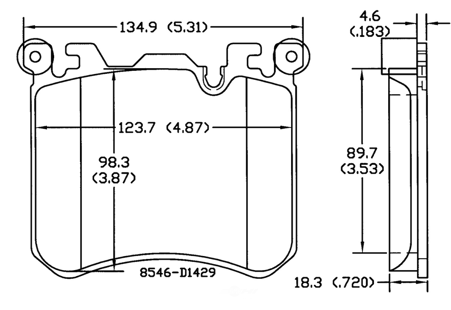 PSD1429M bmw rolls royce front power stop semi metallic brake pads psd1429m 2010 2014 1