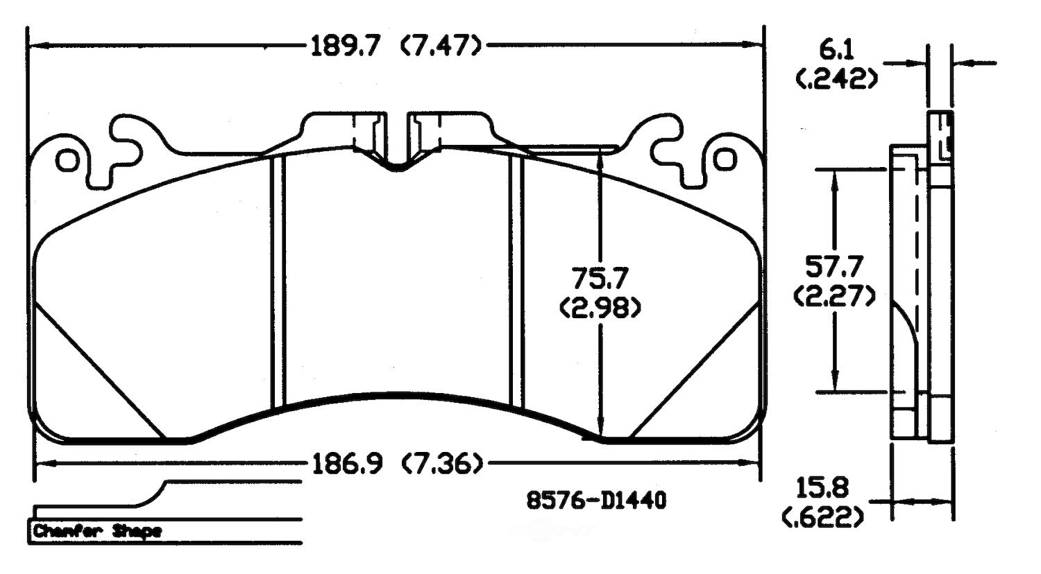 PSD1440C lexus front power stop ceramic brake pads psd1440c 2010 2024 1