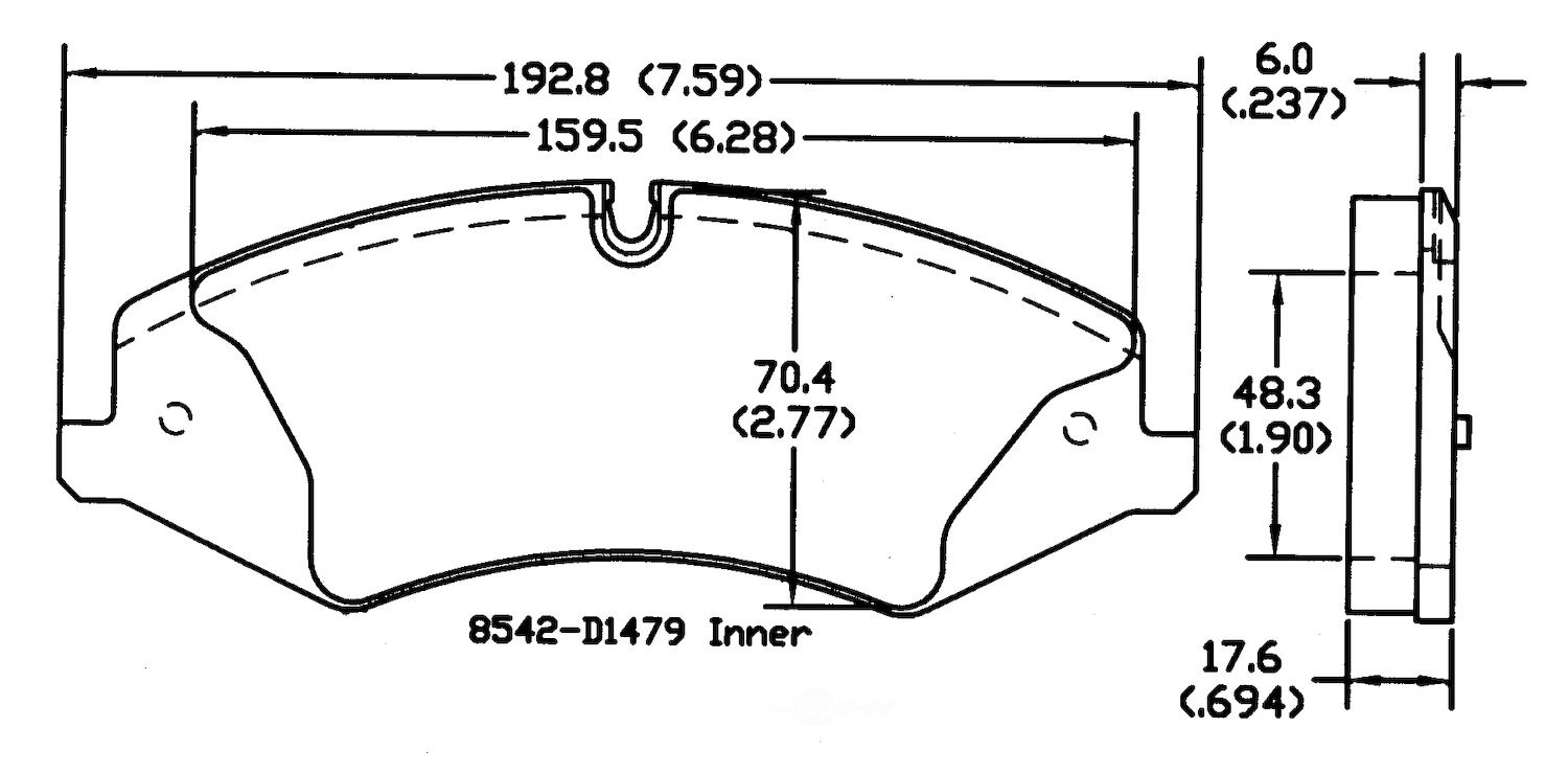 PSD1479M land rover lexus peugeot front power stop semi metallic brake pads psd1479m 2010 1