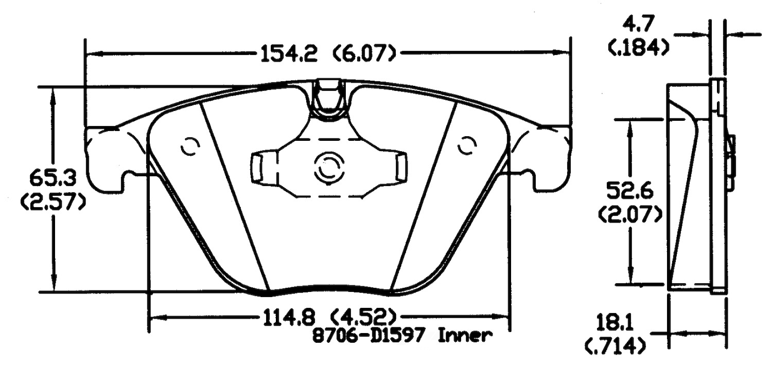 PSD1597M bmw front power stop semi metallic brake pads psd1597m 2011 2019 1