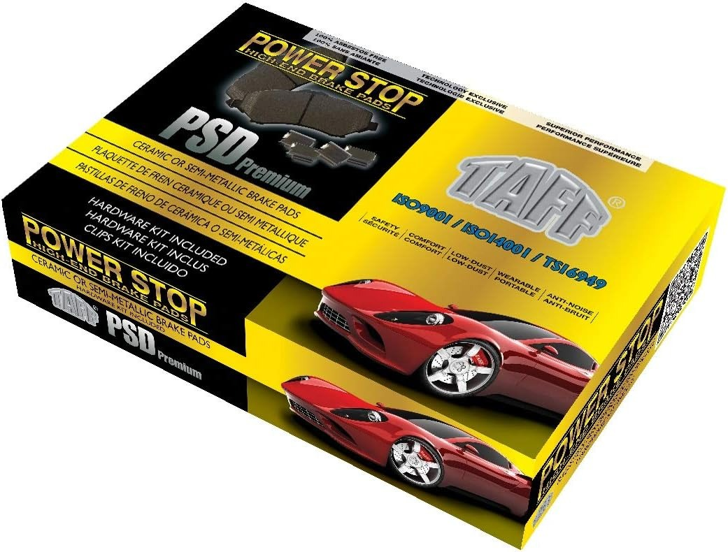 PSD2498C chevrolet gmc front power stop ceramic brake pads psd2498c 2023 2024 1
