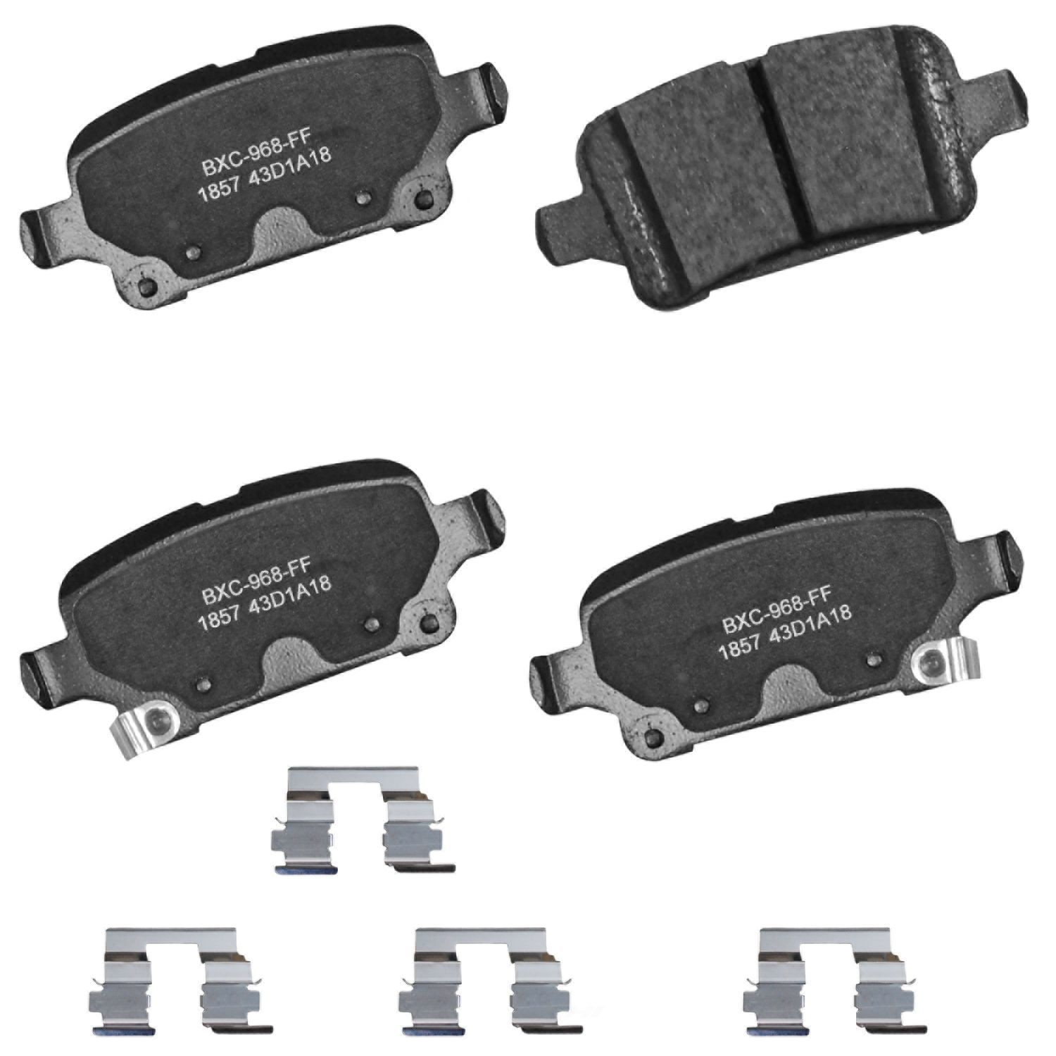 SBC1857 chevrolet rear ceramic brake pads sbc1857 2016 2023 1