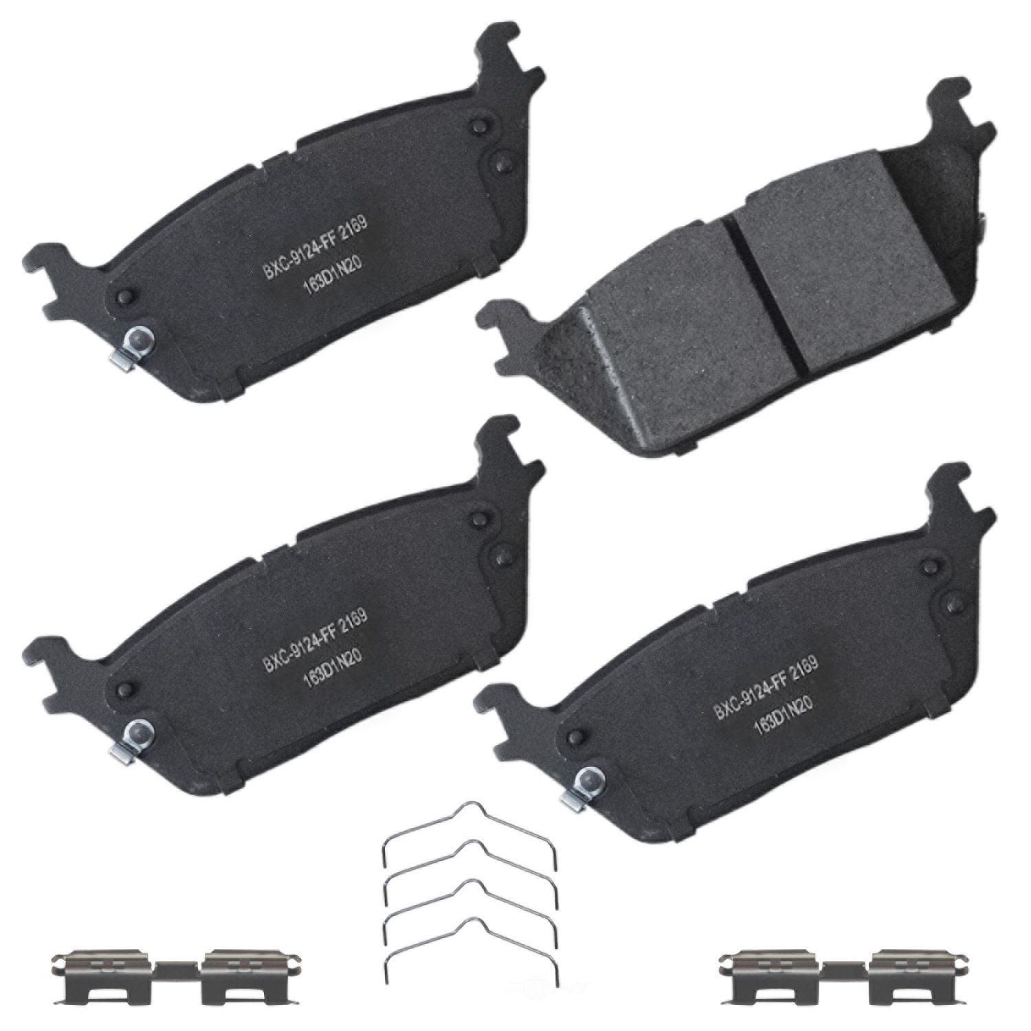 SBC2169 jeep ram rear ceramic brake pads sbc2169 2019 2025 1