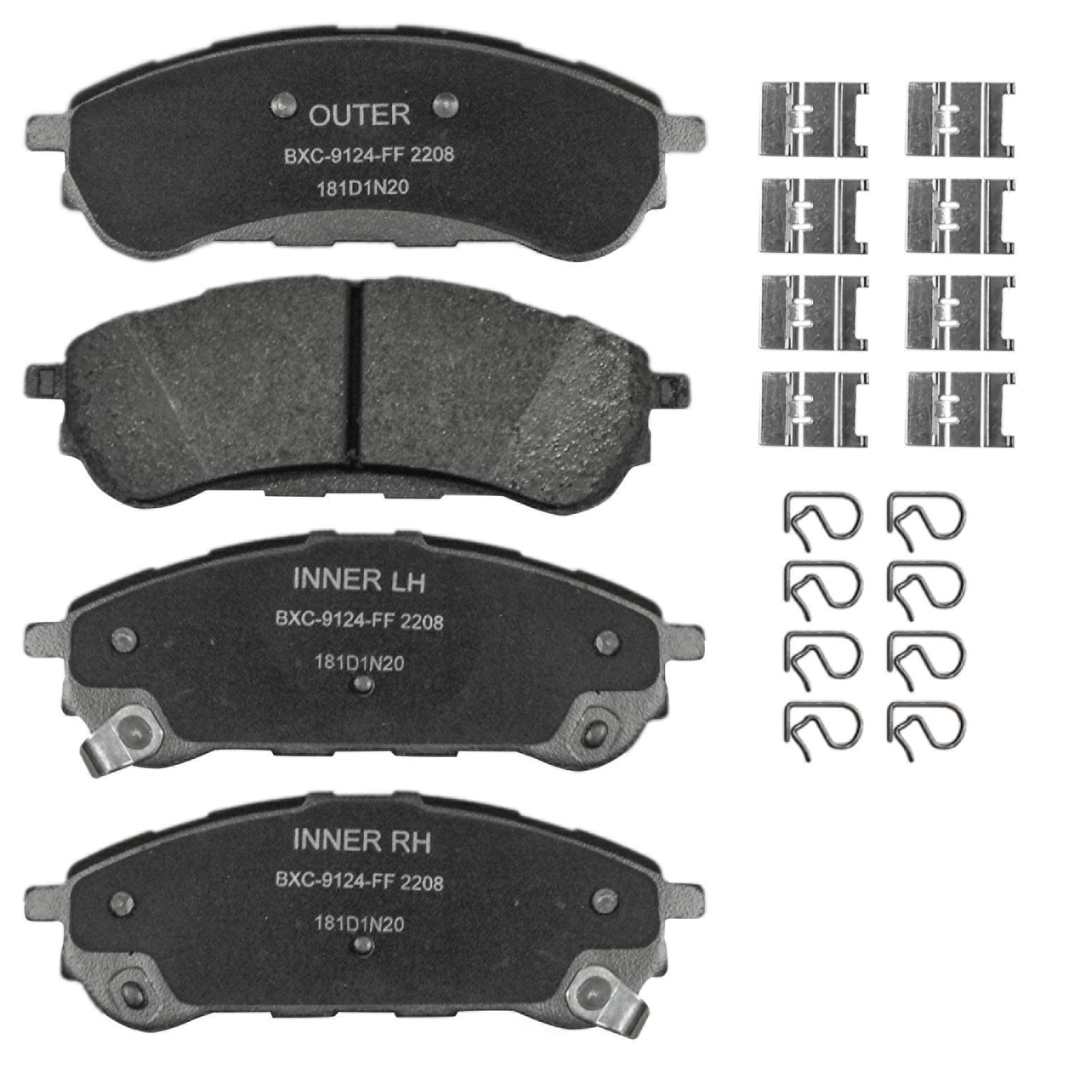 SBC2208 ford rear ceramic brake pads sbc2208 2019 2024 1