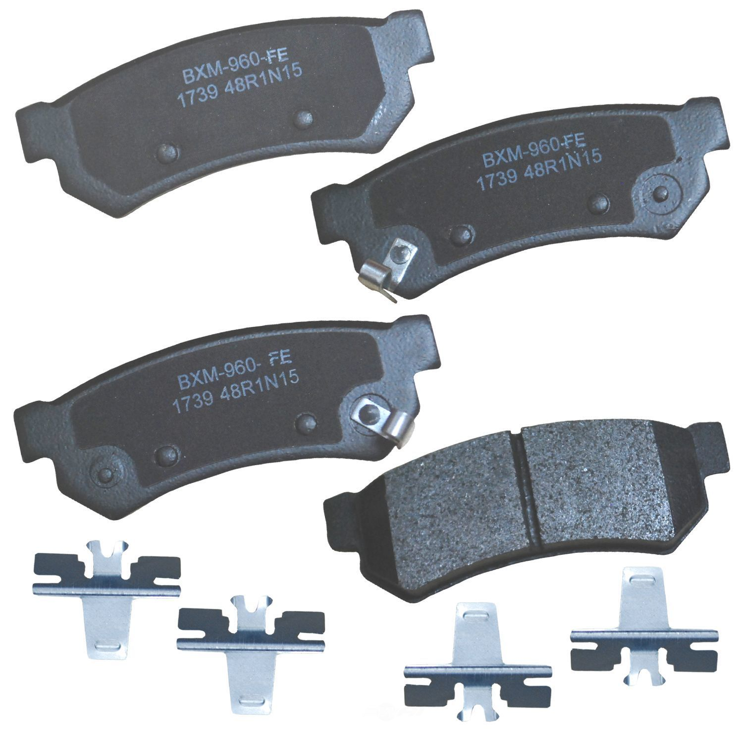 SBM1739 chevrolet rear semi metallic brake pads sbm1739 2014 2016 1