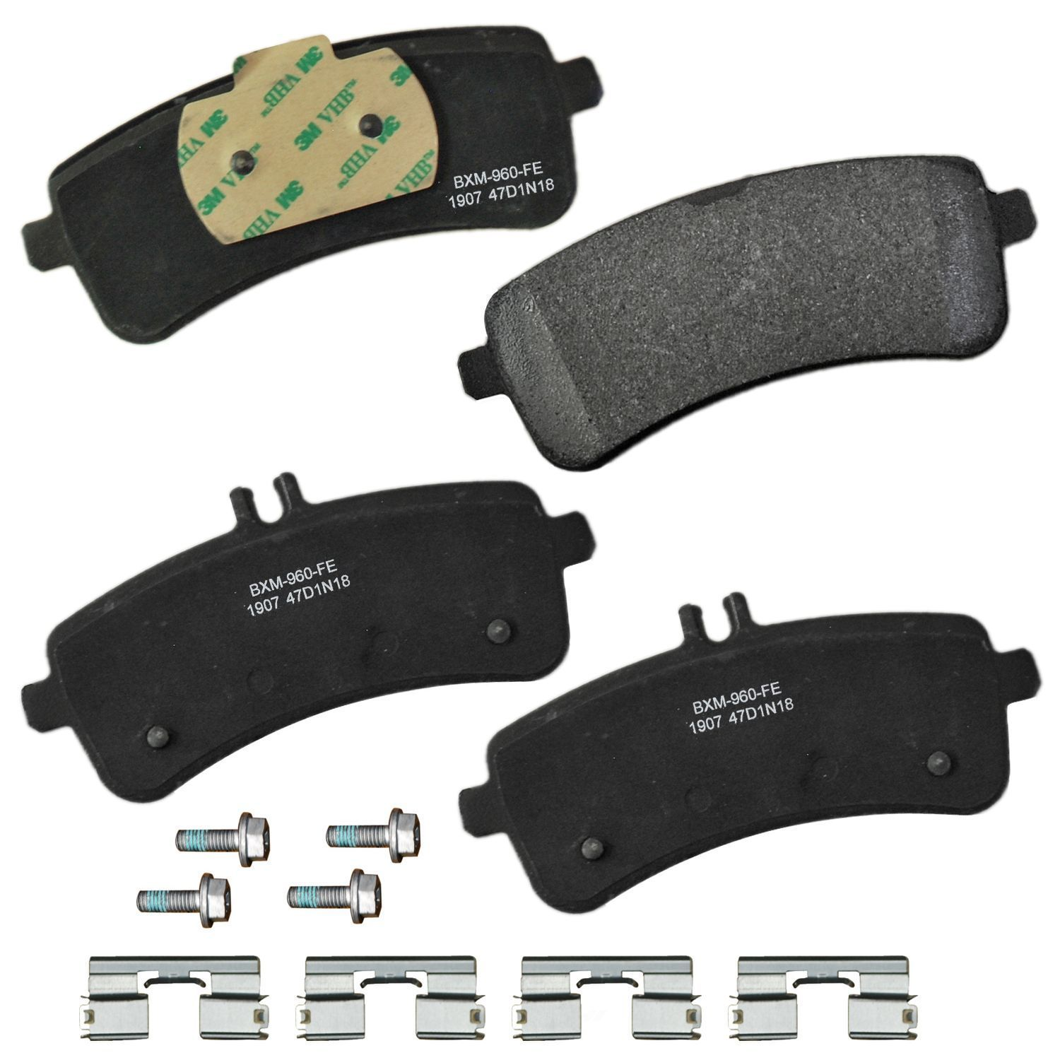 SBM1907 mercedes benz rear semi metallic brake pads sbm1907 2014 2026 1