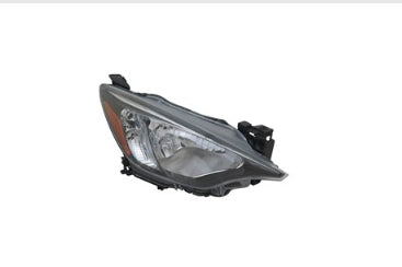TOYOTA YARIS 2015-2020 — HALOGEN HEADLIGHT RH; SEDAN 16-20; IA 16-18; HATCHBACK 2020 CAPA