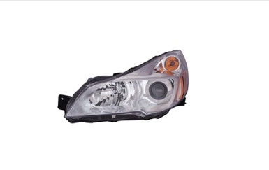 SUBARU OUTBACK 2010-2014 — HALOGEN HEADLIGHT LH; CHROME BEZEL; OUTBACK 2013-2014