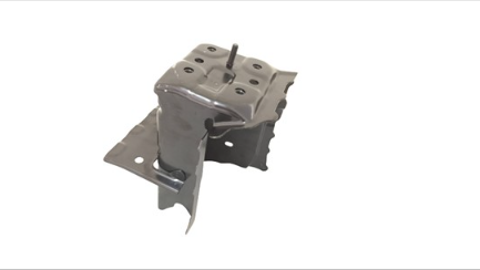 TOYOTA HIGHLANDER/HYB 2020-2025 — FRONT FRAME RAIL END BRACKET LH; STEEL; HIGHLANDER/HYB 2020-2025
