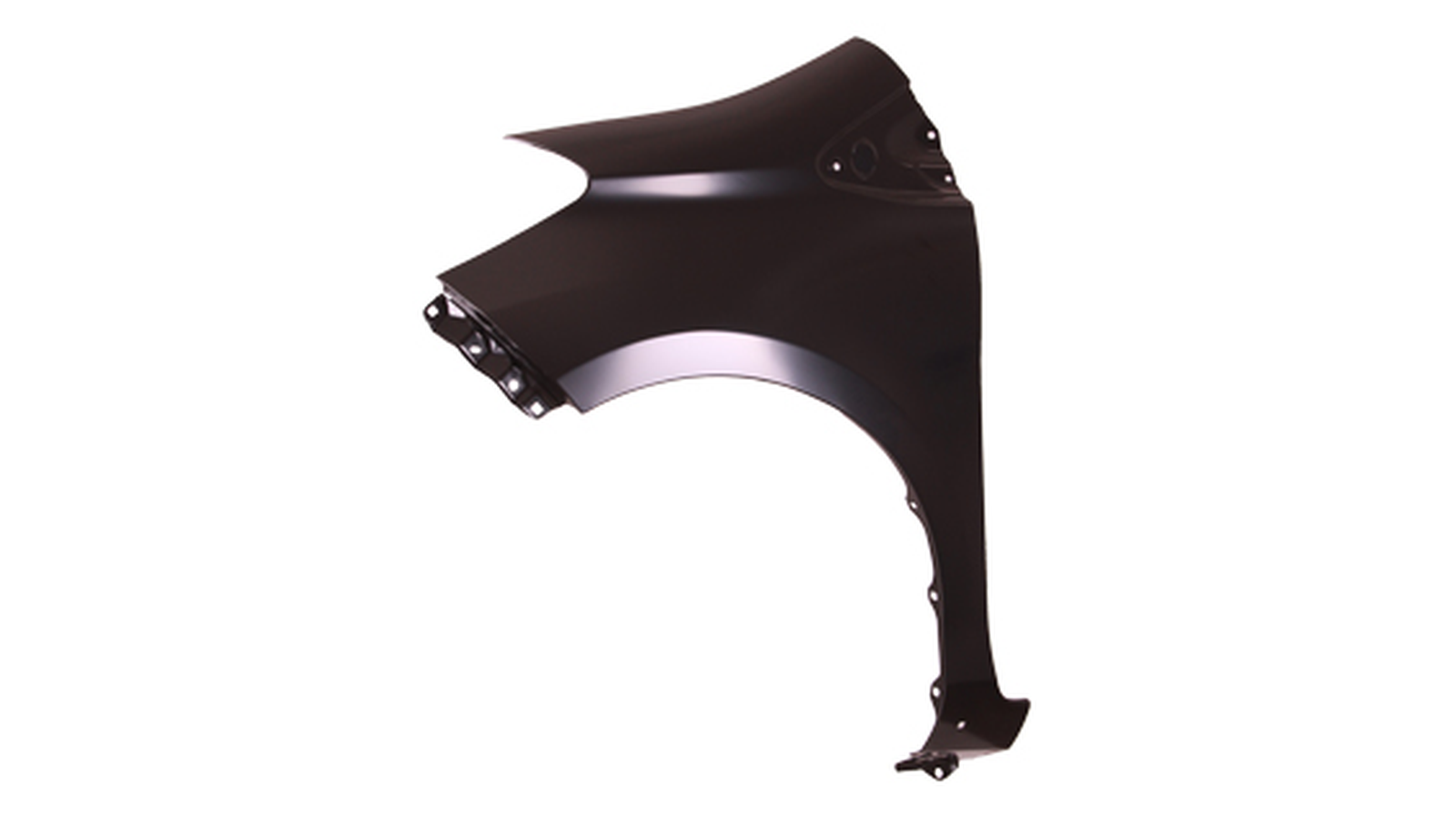 TO1240247 toyota yaris 2012 2014 front left fender without side lamp hole with moulding ho 1