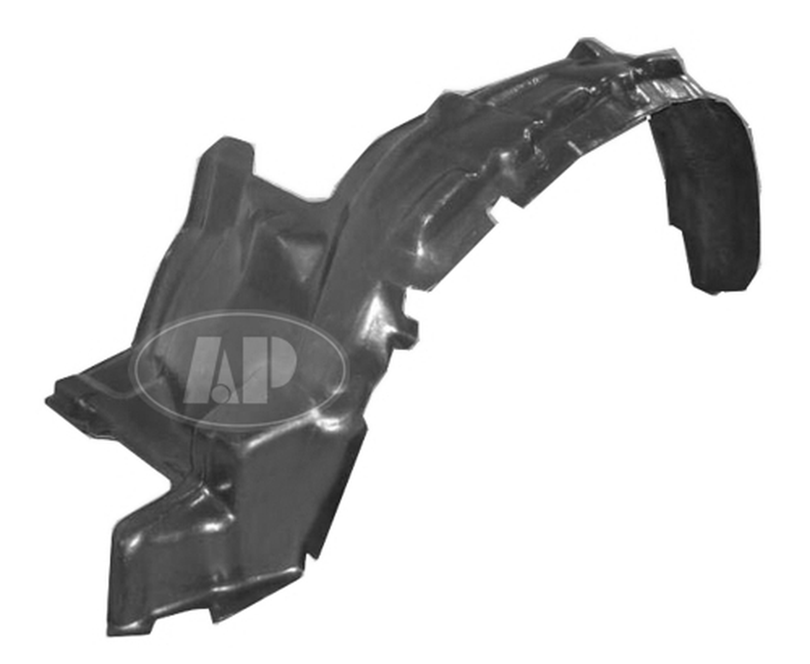 TO1249124 toyota tundra 2006 front right fender liner for steel bumper regular access cab  1