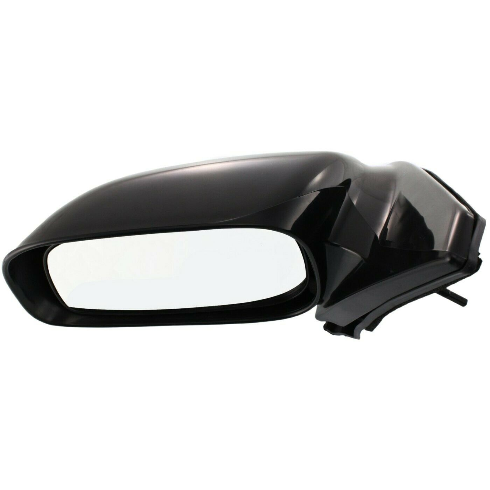 TO1320206 toyota matrix 2003 2008 left side mirror manual non foldaway gloss black ptm to1 2