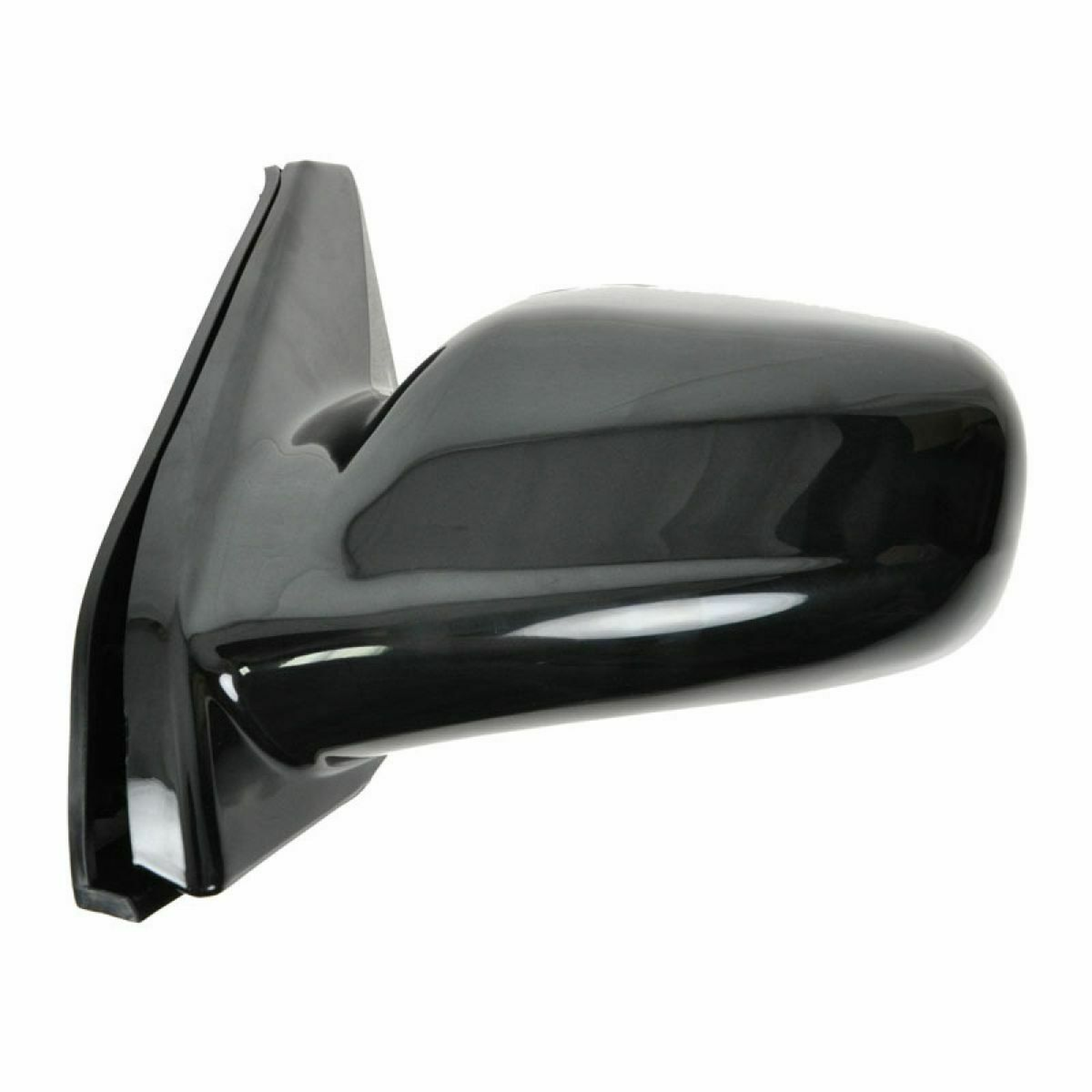 TO1320206 toyota matrix 2003 2008 left side mirror manual non foldaway gloss black ptm to1 5