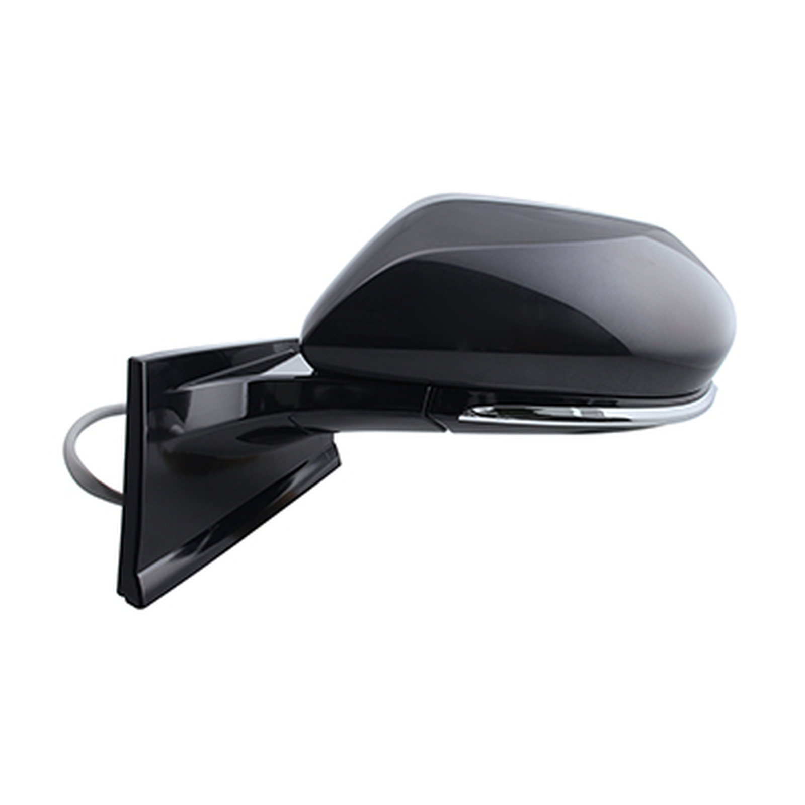 TO1320355 toyota prius 2016 2022 left side mirror power heated gloss black cover without b 1