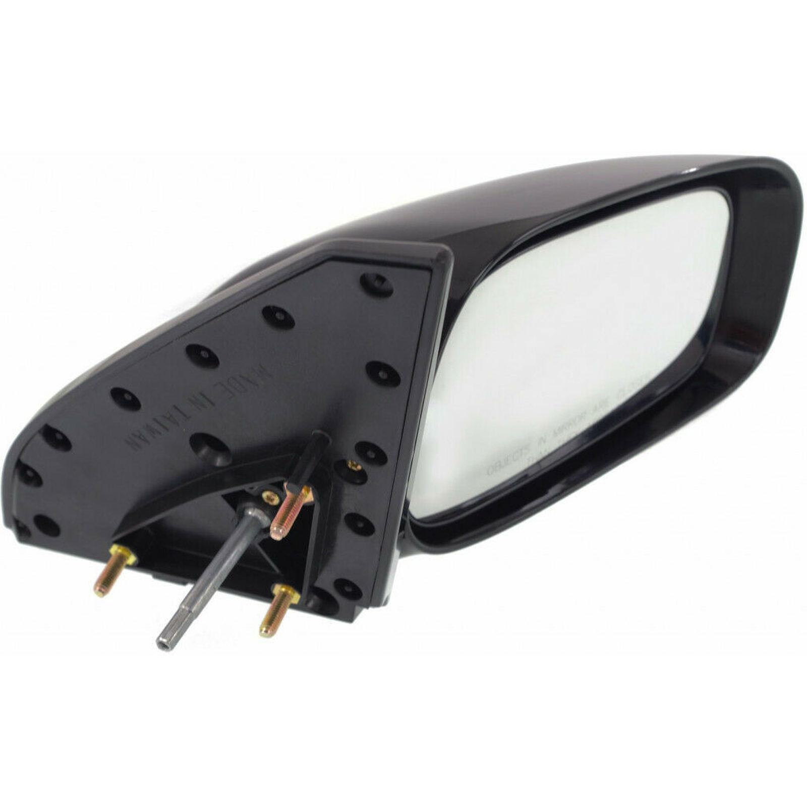 TO1321206 toyota matrix 2003 2008 right side mirror manual non foldaway gloss black ptm to 3