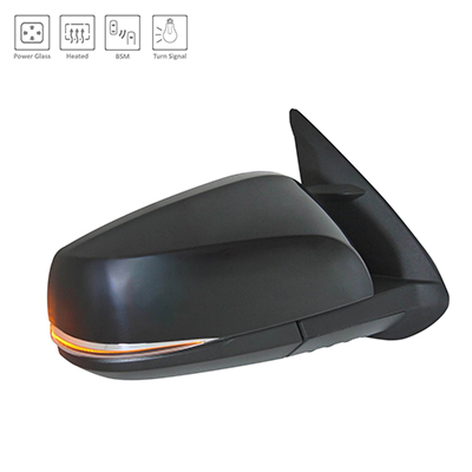 TO1321350 toyota tacoma 2016 2023 right side mirror power htd ptm with signal blind spot m 1