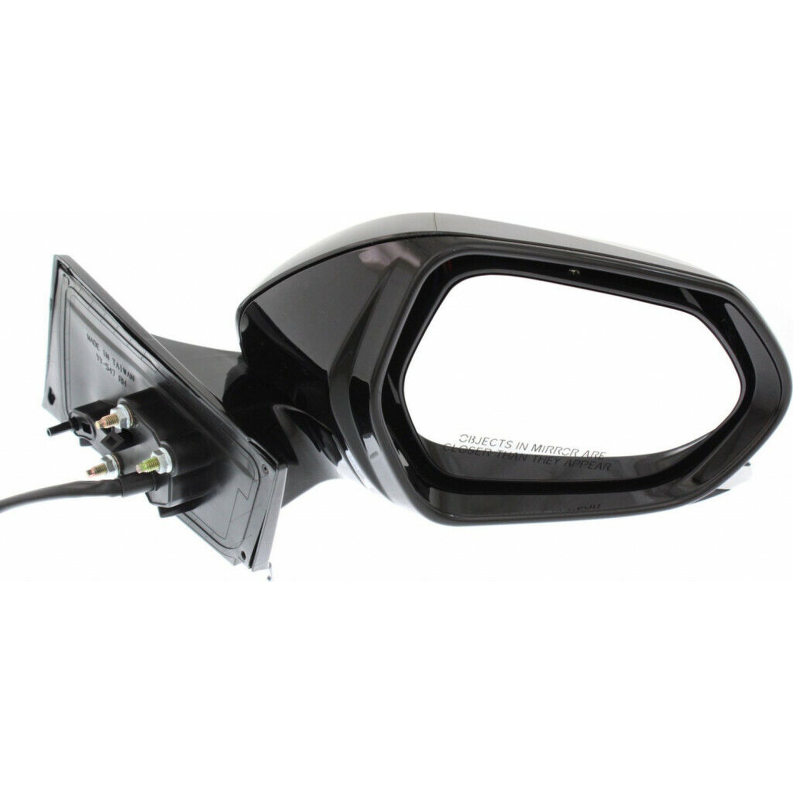 TO1321355 toyota prius 2016 2022 right side mirror power heated gloss black cover without  2