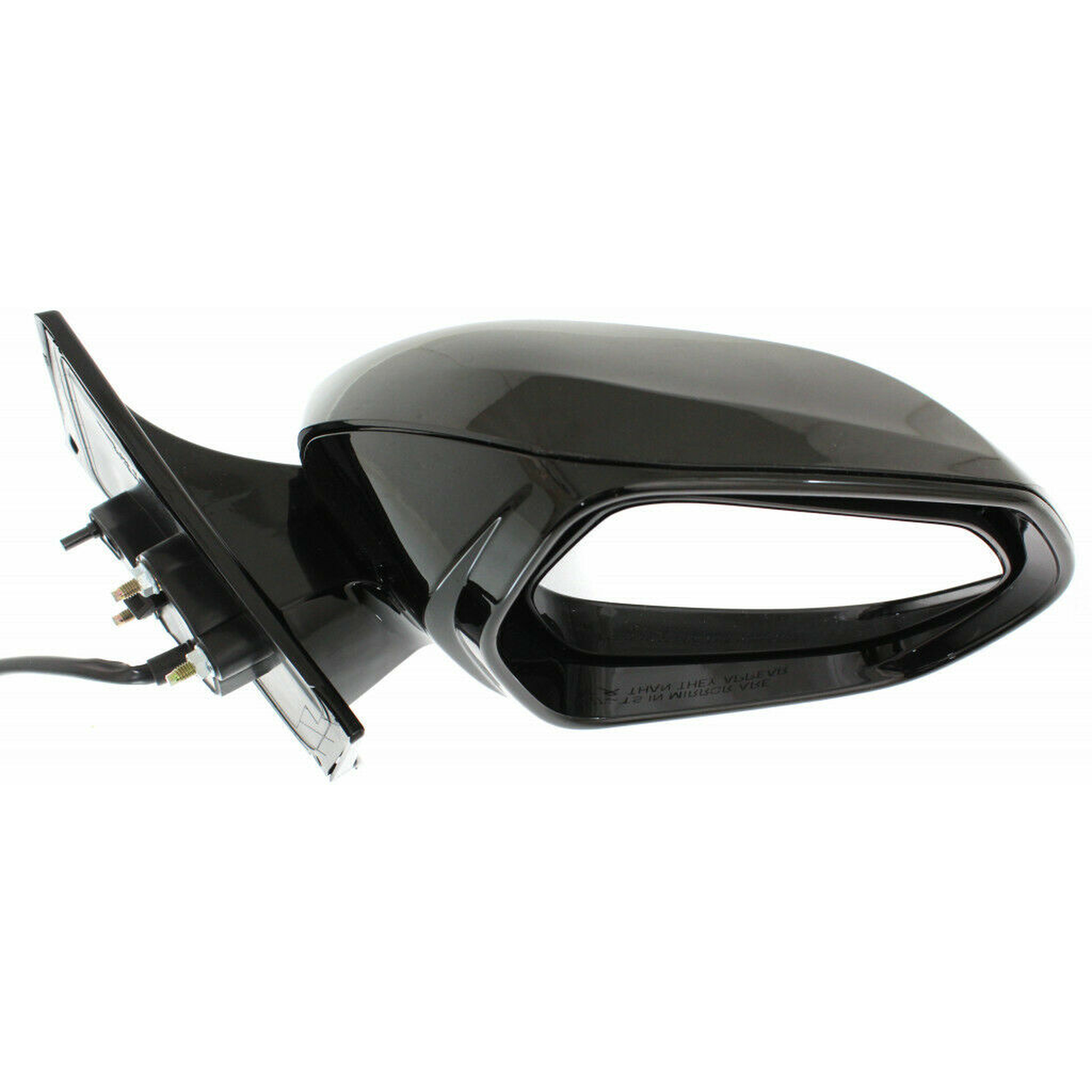 TO1321355 toyota prius 2016 2022 right side mirror power heated gloss black cover without  3