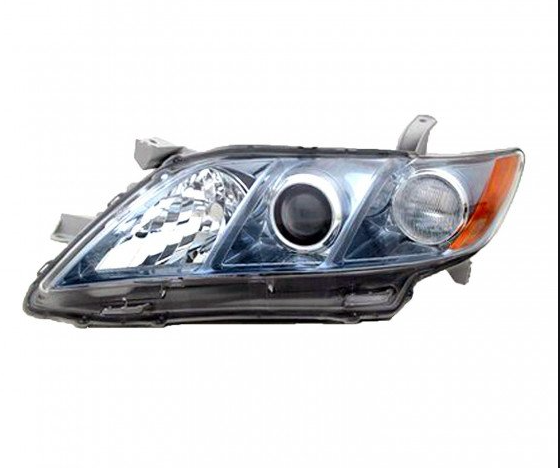 TOYOTA CAMRY 2007-2011 — DRIVER SIDE HEAD LAMP; JAPAN BUILT; HYBRID 2007-2009