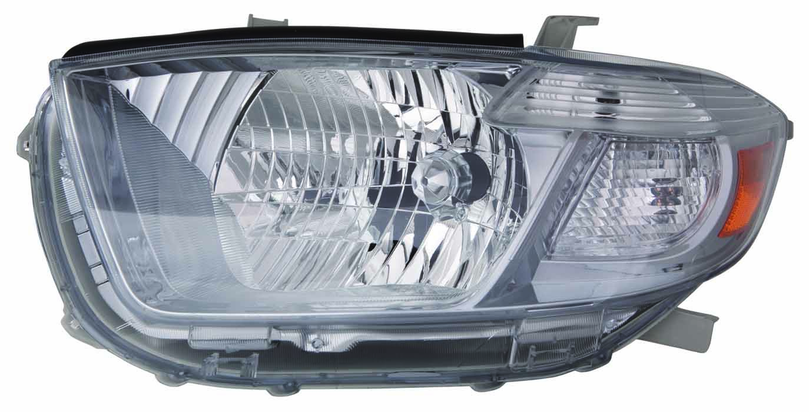 TO2502177 toyota highlander 2008 2010 left headlight sport model with smoked lens hq to250 1