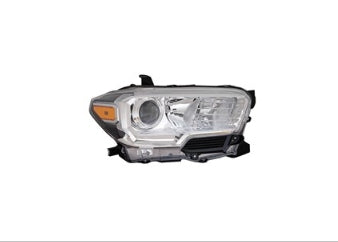 TOYOTA TACOMA 2016-2023 — HALOGEN HEADLIGHT RH; W/O LED DRL; BLACK BY SIGNAL; SR5 MODELS; 2019-2023